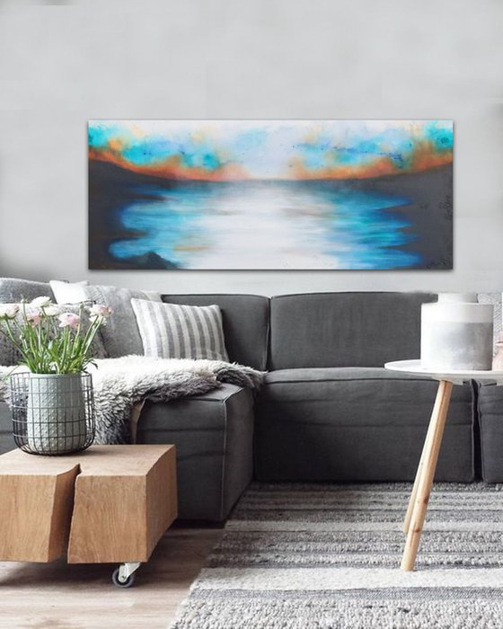 sunrise seascaping (150 x 60 cm )