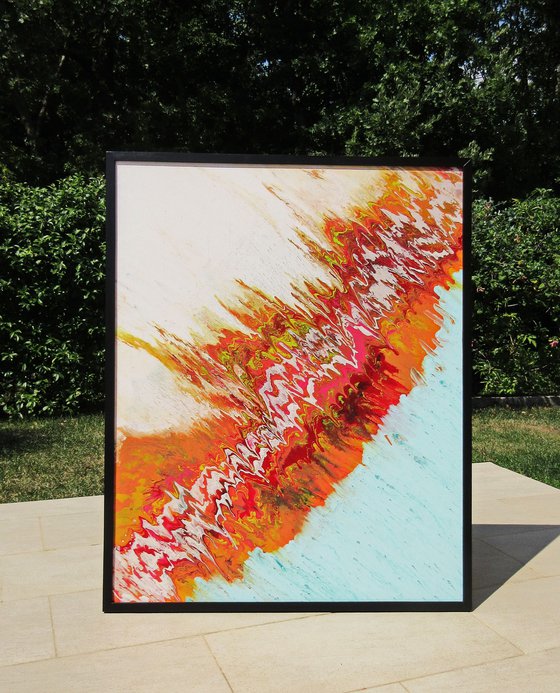 Four elements  (Aristotle), framed, 80x100 cm