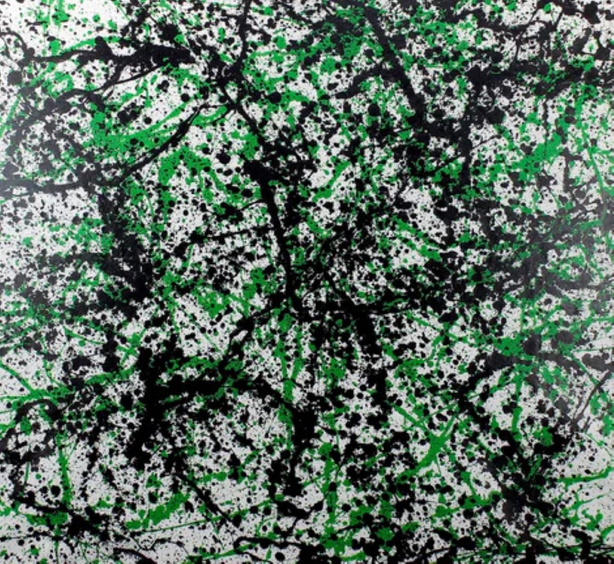 Abstract Acrylic Painting By Alessandro Butera, 45 X 45, Green, Original Artwork