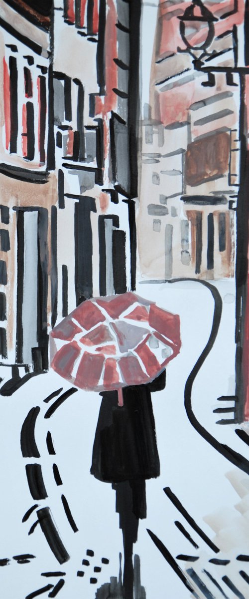 Rainy Day / 42 x 29.7 cm by Alexandra Djokic