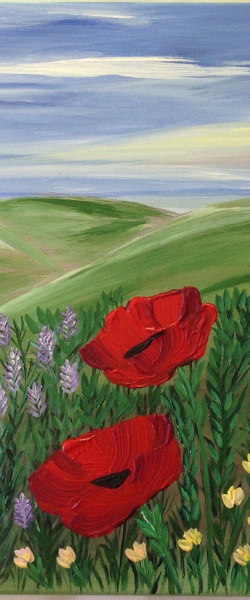 Poppy view by Saroj Buch