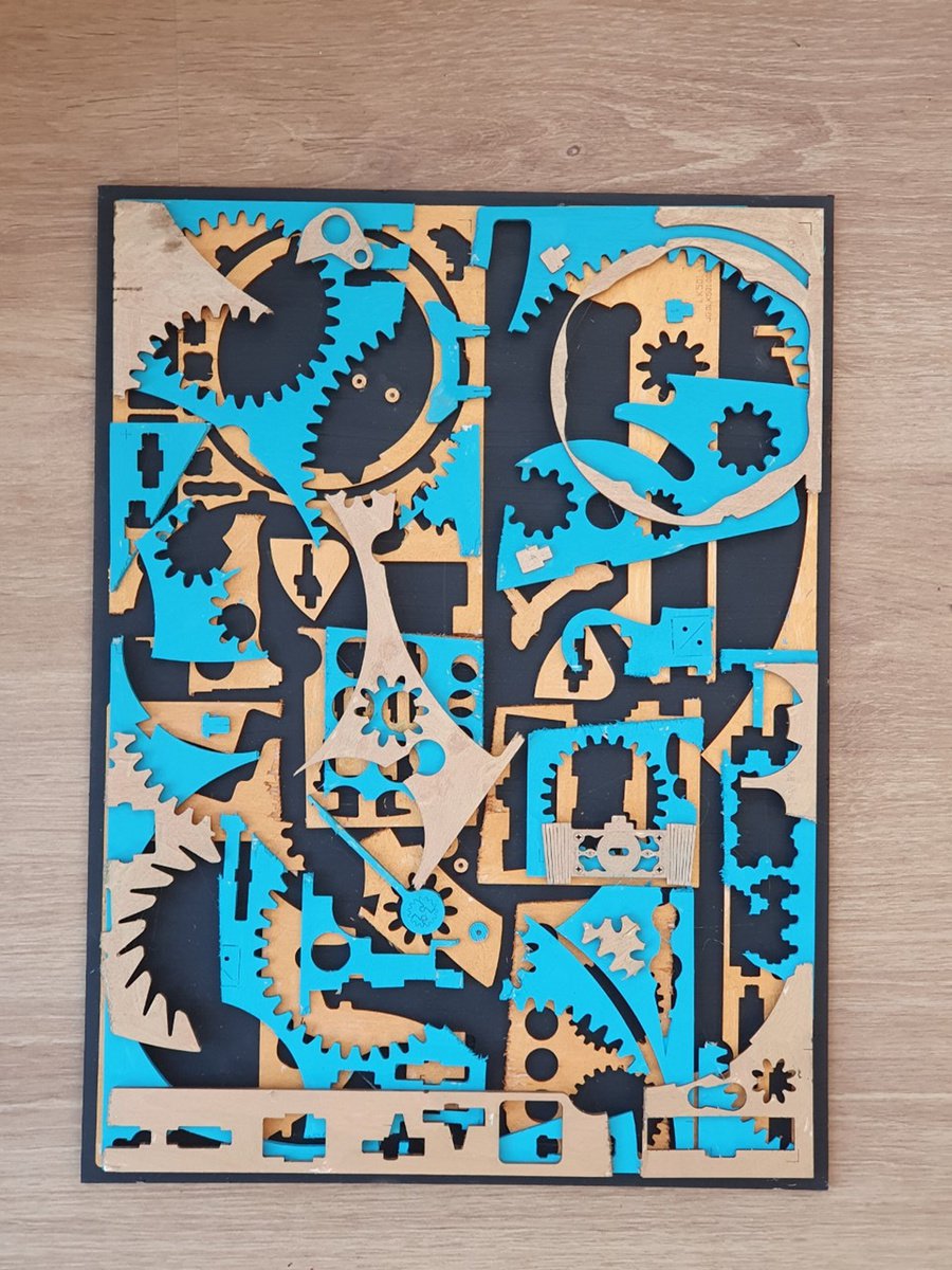 Abstract Acrylic Painting By Colin Ross Jack, 12 X 17, Rokr #2, Original Artwork