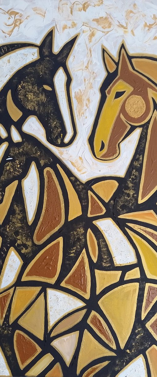The Quiet Geometry of Wild Horses by Igor Kotnik Art