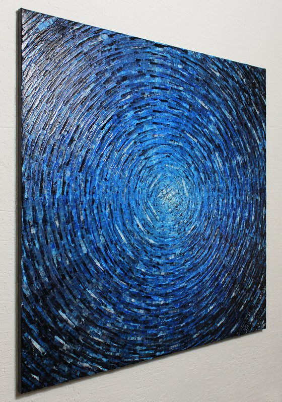 Large shine white blue colors