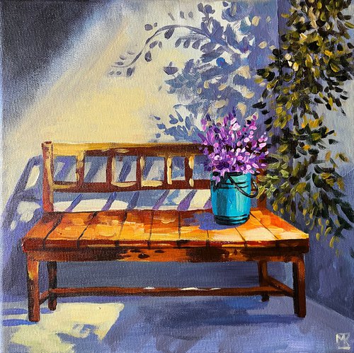 Cute little bench by Maria Kireev