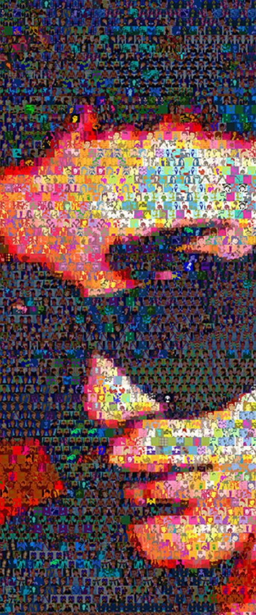 Justin Beiber Wall Collage by John Lijo Bluefish