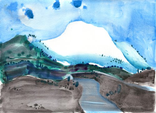 White mountain by Asta Kulikauskaite Krivickiene