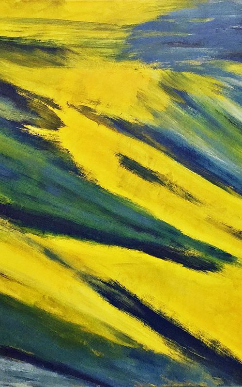 Yellow Landscape by Hanni Smigaj