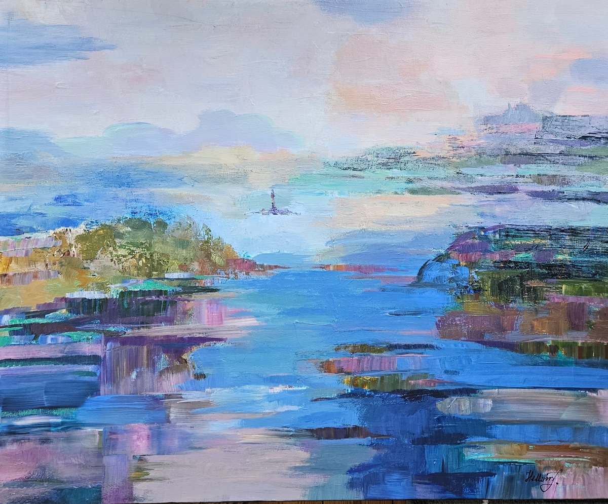 Light Over The Fjord By Tatiana Hellum, 39 X 32, Artwork For Sale On Artfinder