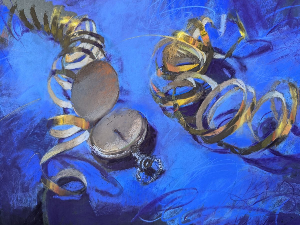 Still Life Pastel Drawing By Silja Salmistu, 17 X 13", Countdown, Original Artwork