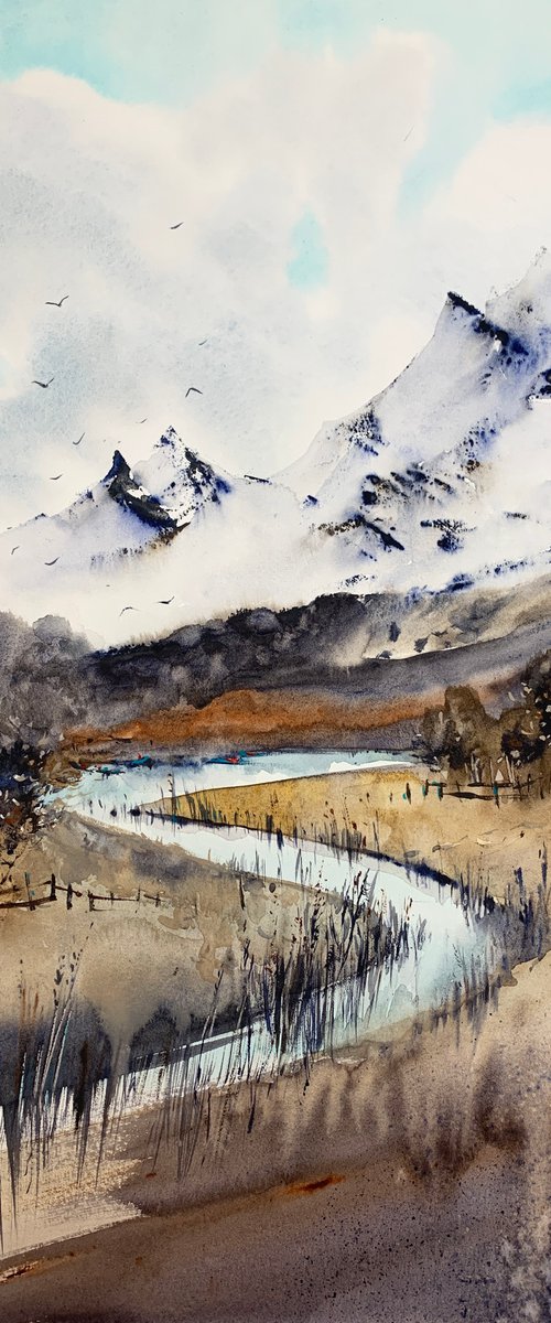 Mountain river #7 by Eugenia Gorbacheva