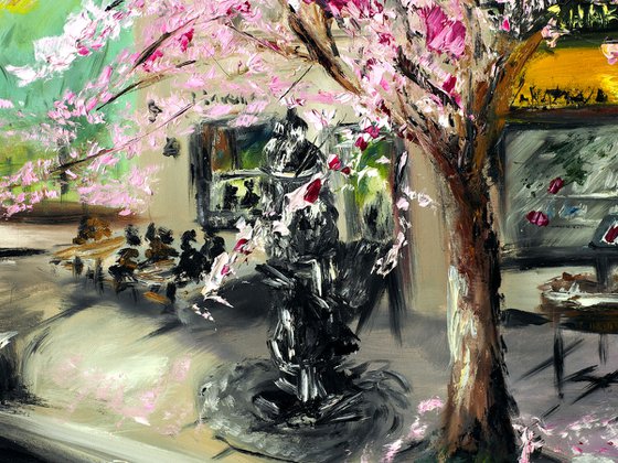 Cherry Blossoms by Shakespeare & Company, Paris