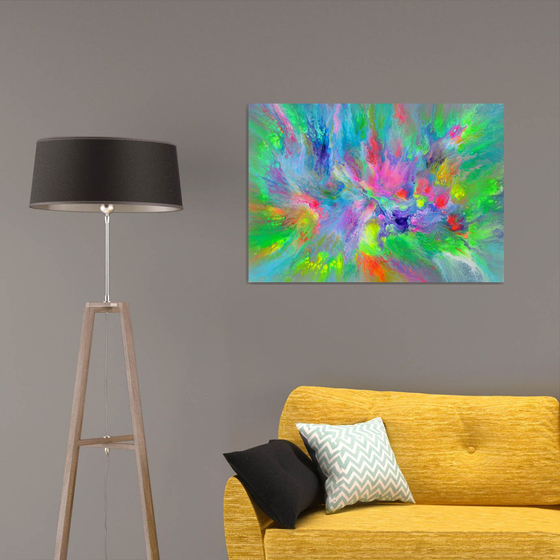 Earth Energy - 100x70 cm - XL Large Abstract Painting