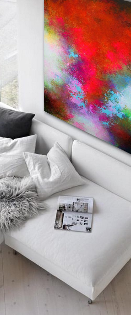 150x100cm. / extra large painting / Inspiration by Alex Senchenko