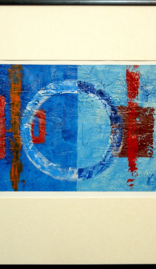 "Abstract Variations # 54". Matted and framed. by Rumen Spasov