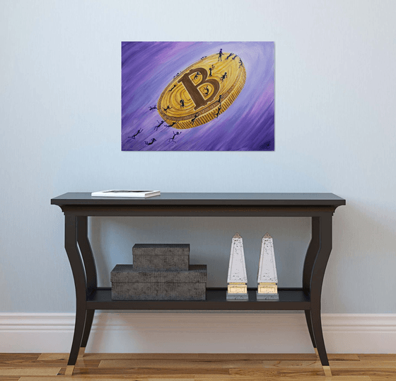 Triumph and the tragedy Bitcoin 3, 70*50
