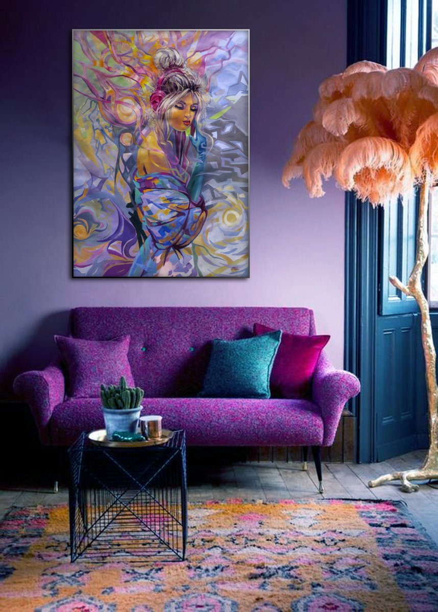 Melodic captivity, 95?67, oil on canvas by Olga Panina