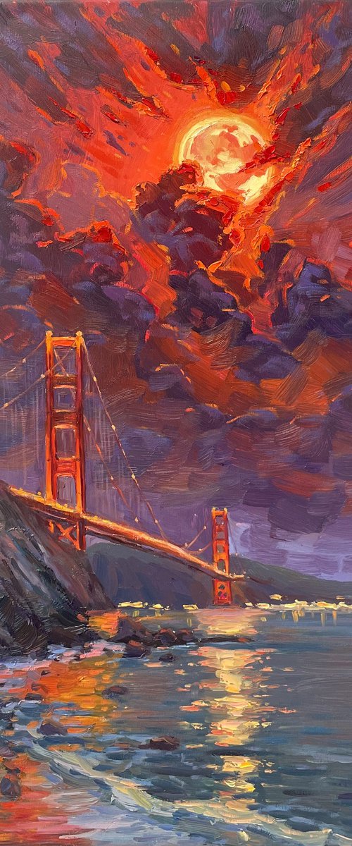 "Full moon" by Evgeny Chernyakovsky