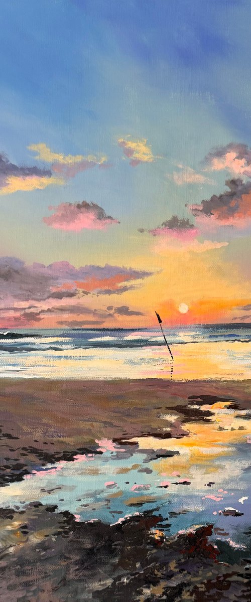 Where the Day Meets the Sea by Maria Kireev