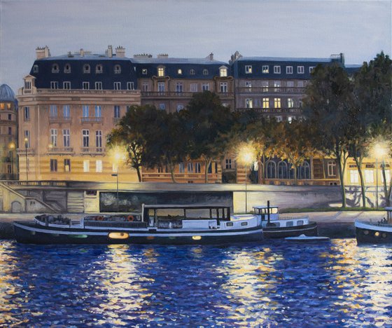 Evening Walk Along the Seine