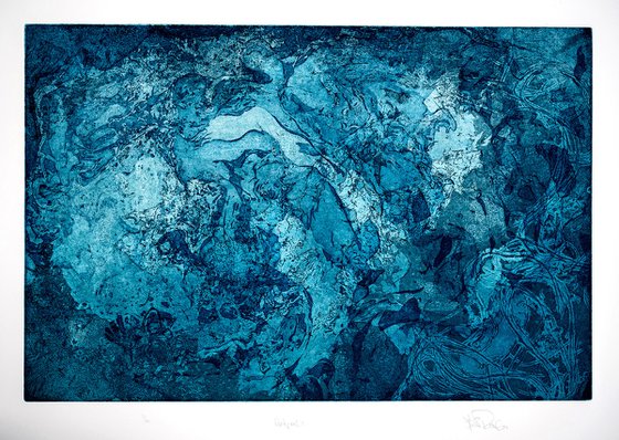 "Rockpools", etching