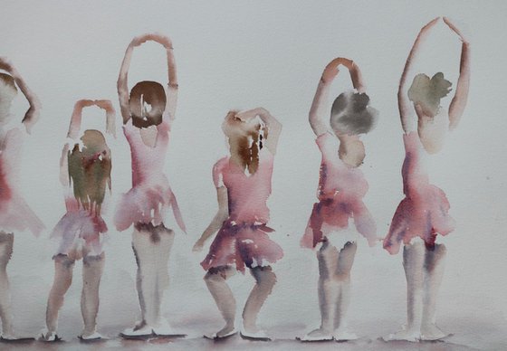 Ballerina painting “Funny Fifths”