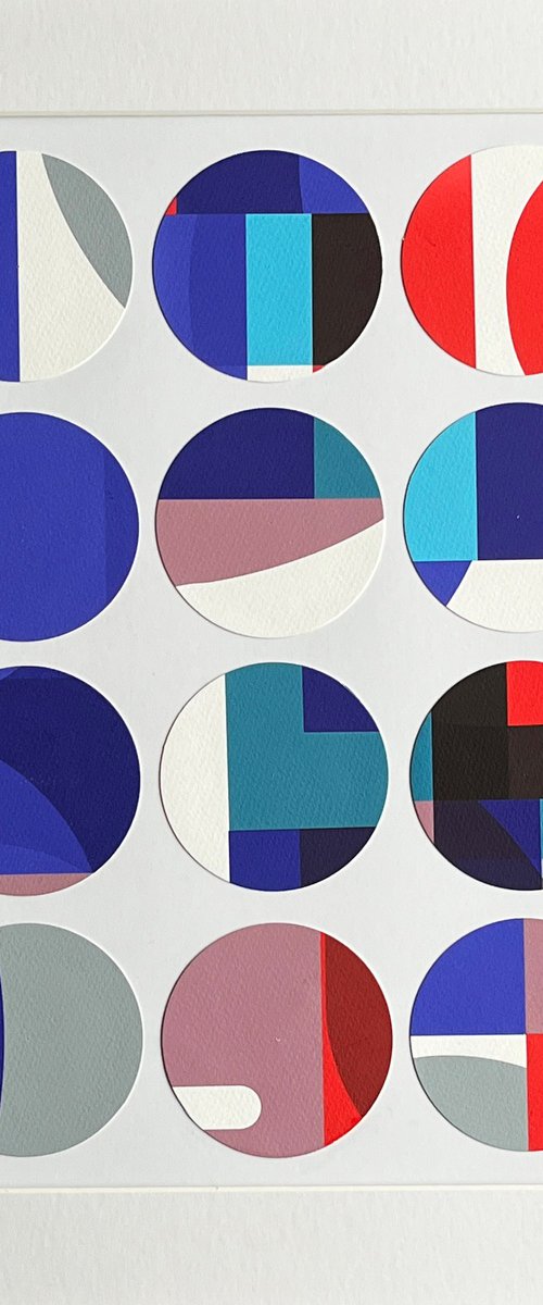 Circles Collage No:6 by Leigh Bagley