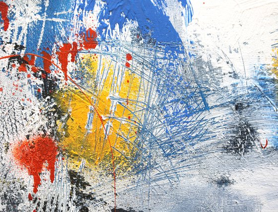 Composition with Blue and Black