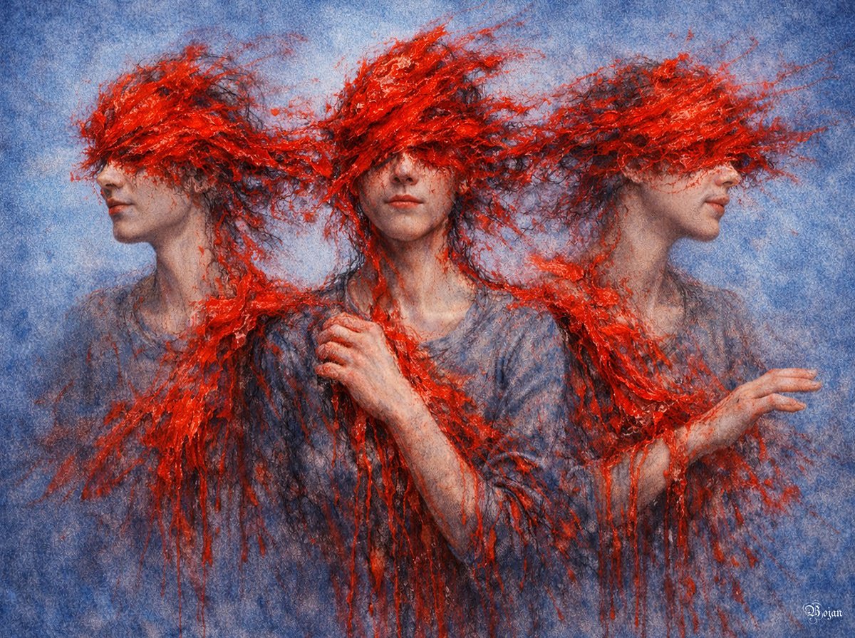 Illustrative Photograph , - The Red Within - Series Iv (4 Works) - ? By Bojan Jevtic, 43 X 32, Artwork For Sale On Artfinder