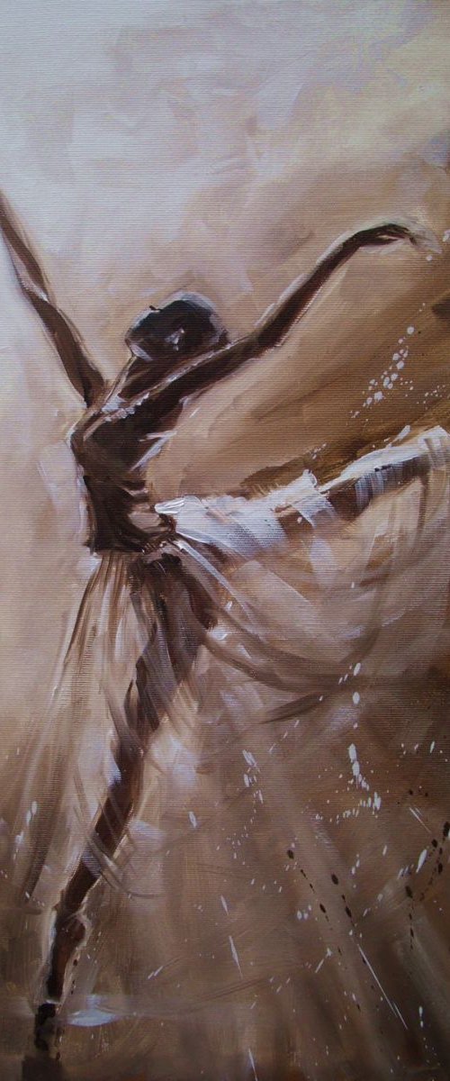 " TOUCHING THE LIGHT - series - brown ligt " by Monika Luniak