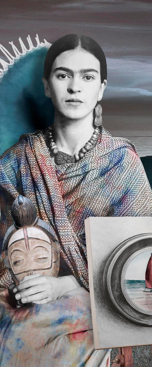 Portrait of Frida Kahlo (No:5) by Tan Tolga Demirci