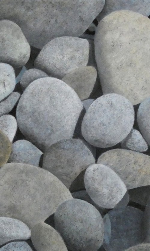 Porthnanven beach stones by Tim Treagust