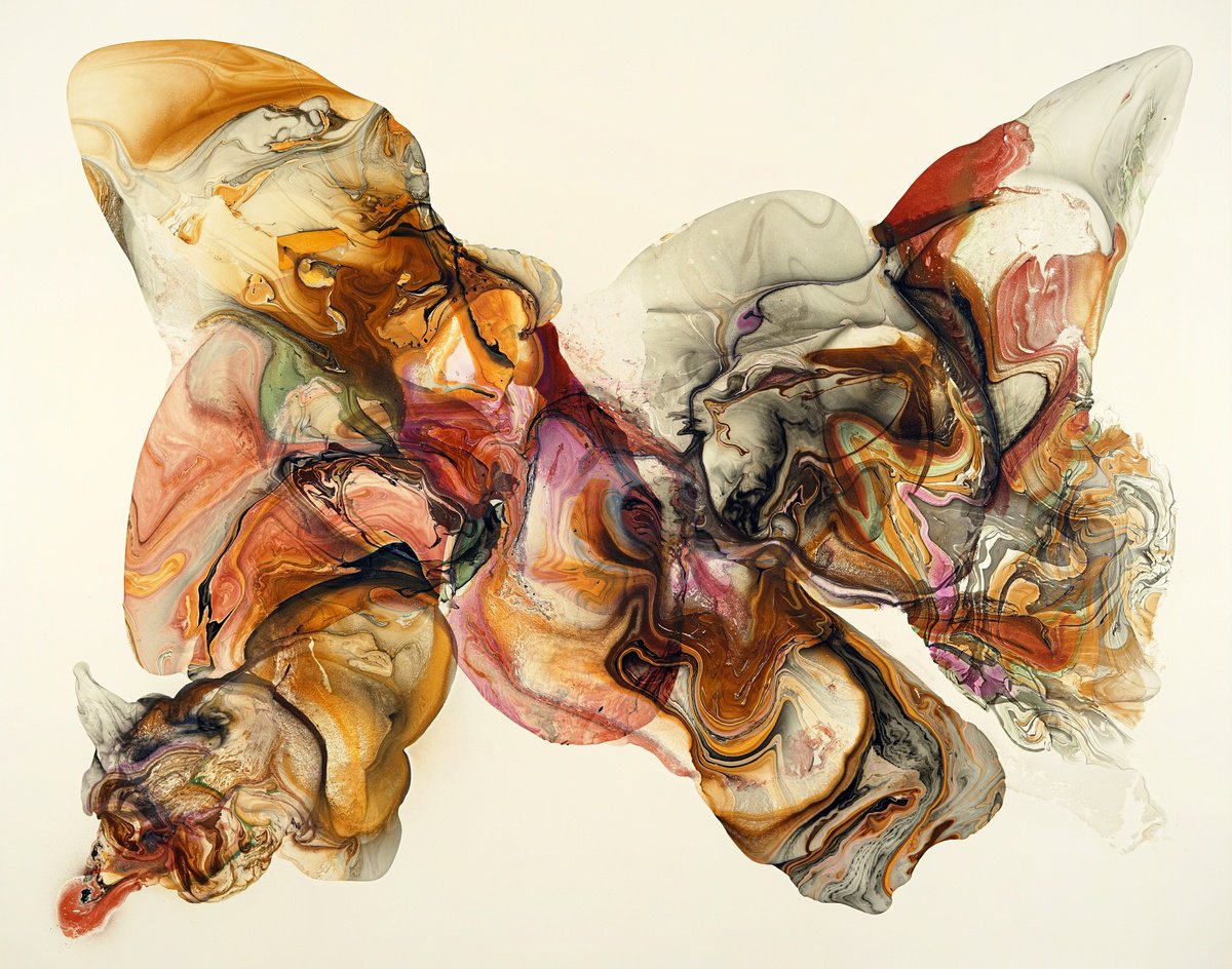 Abstract Oil Painting By Fintan Whelan, 63 X 51, Beneath The Shifting Soil, Original Artwork