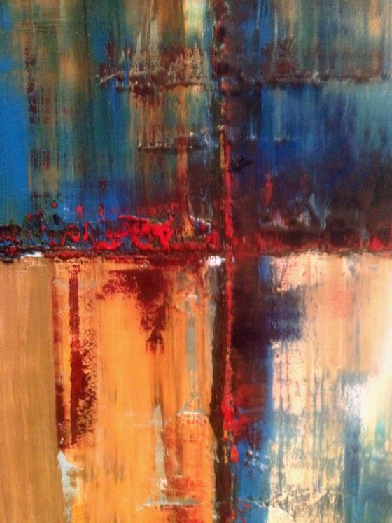 Painting abstract - Rust ix