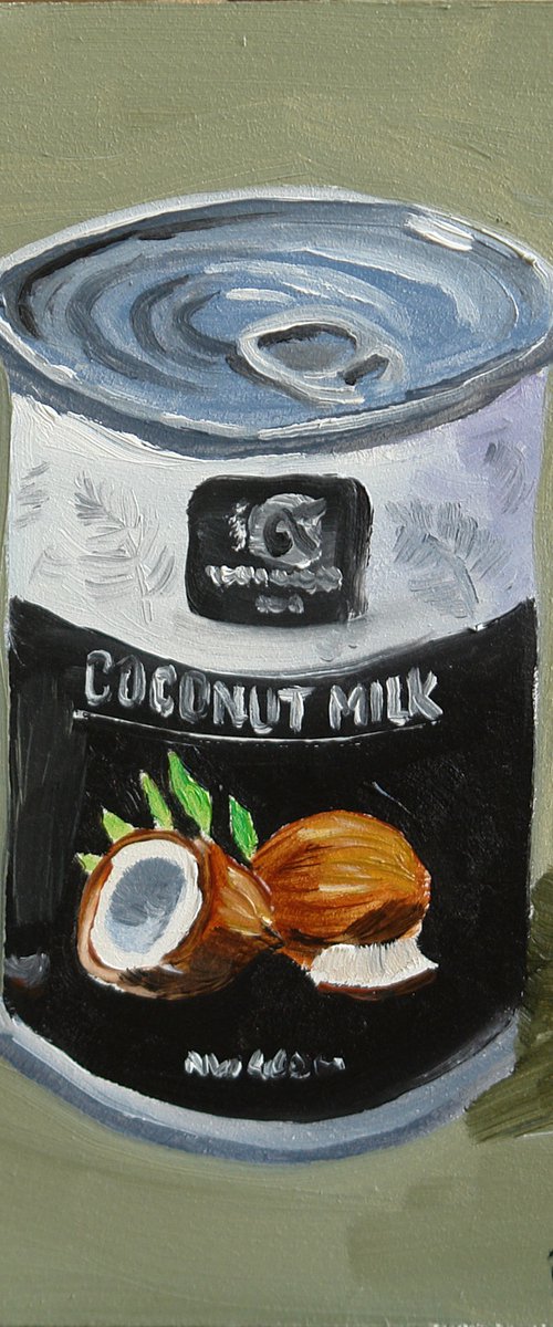 The can of coconut milk still life by Dmitry Fedorov