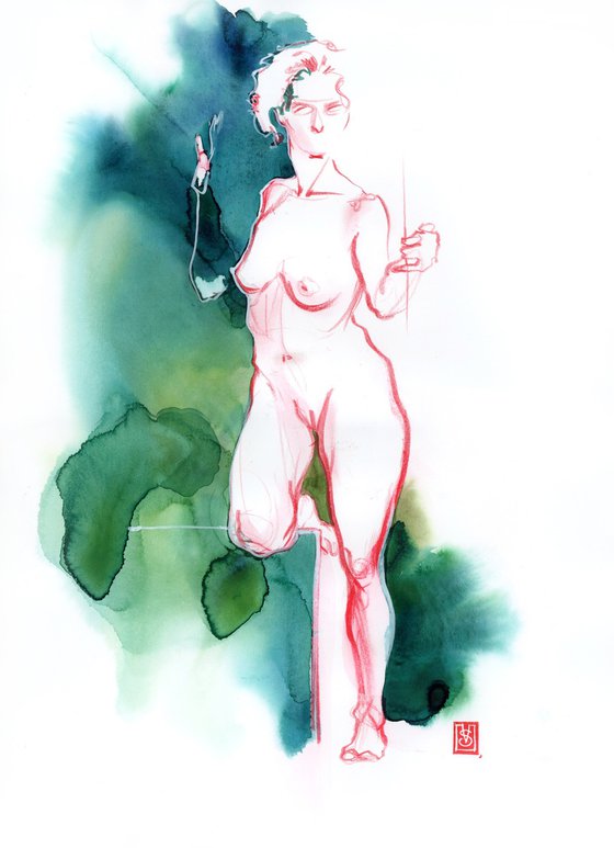 Nude life drawing 050