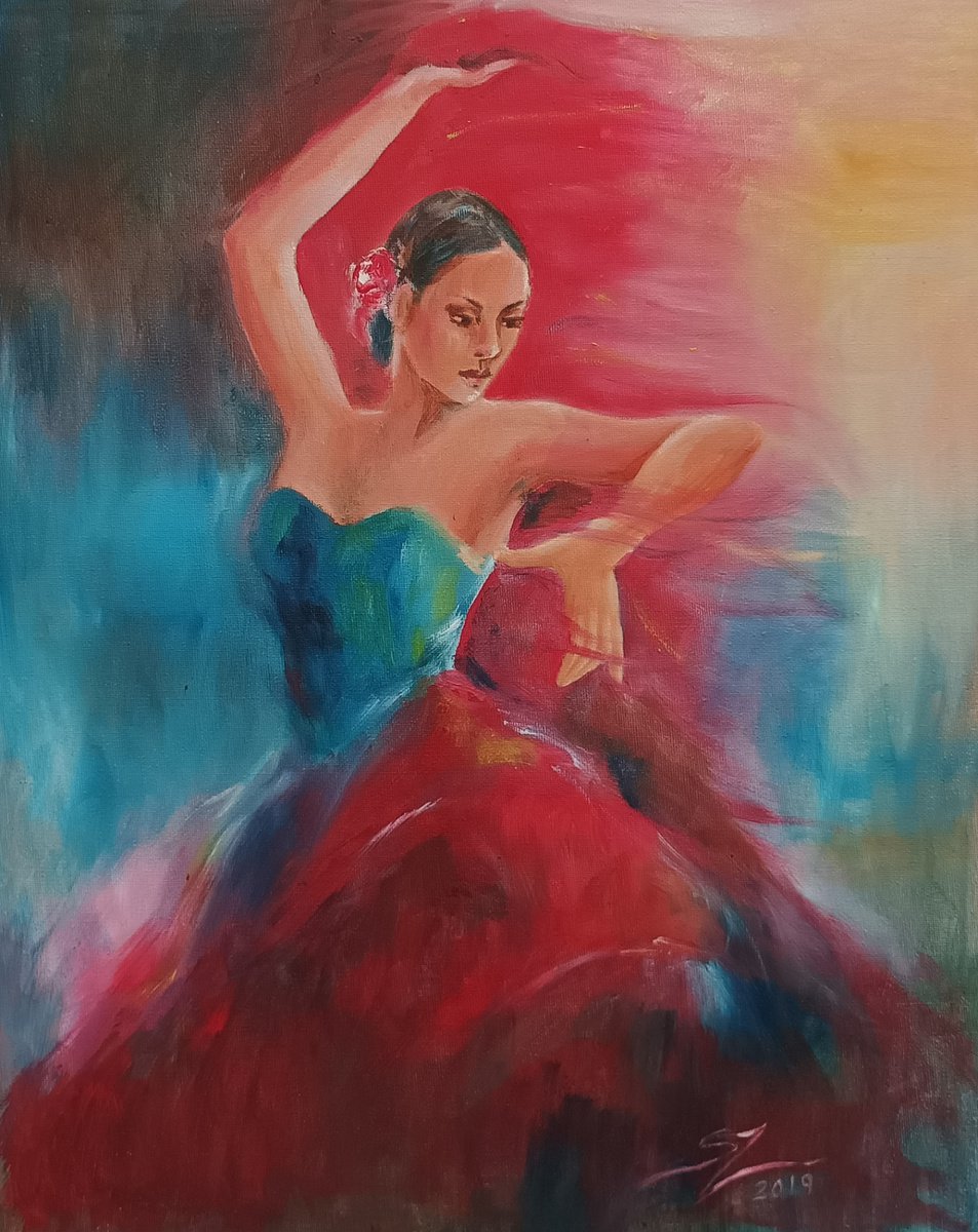 Flamenco dancer 19 by Susana Zarate
