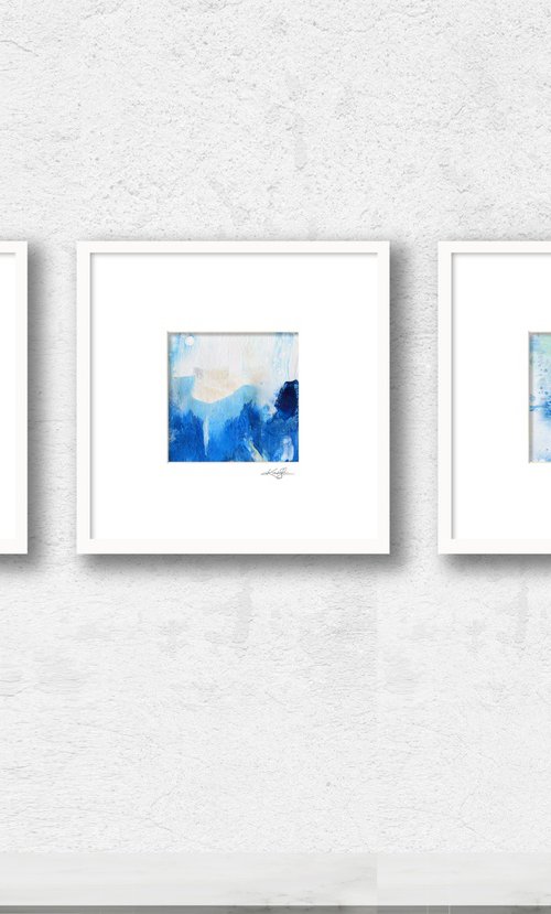 Song Of The Journey Collection 7 - 3 Abstract Paintings in mats by Kathy Morton Stanion by Kathy Morton Stanion