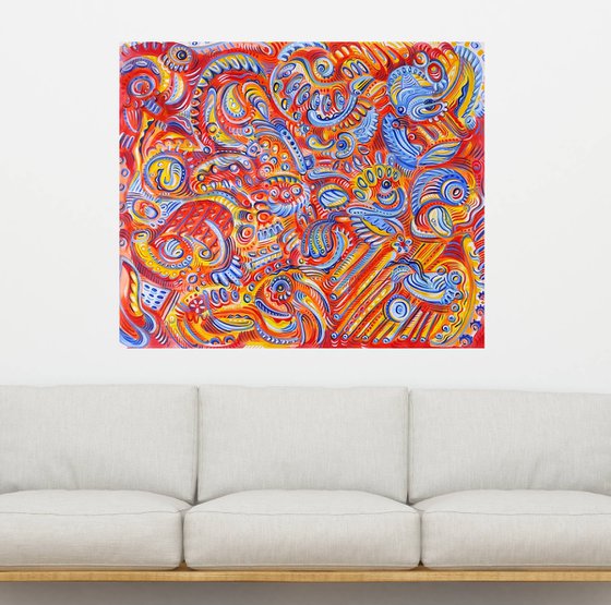 ABSTRACT PARTY 130x160cm