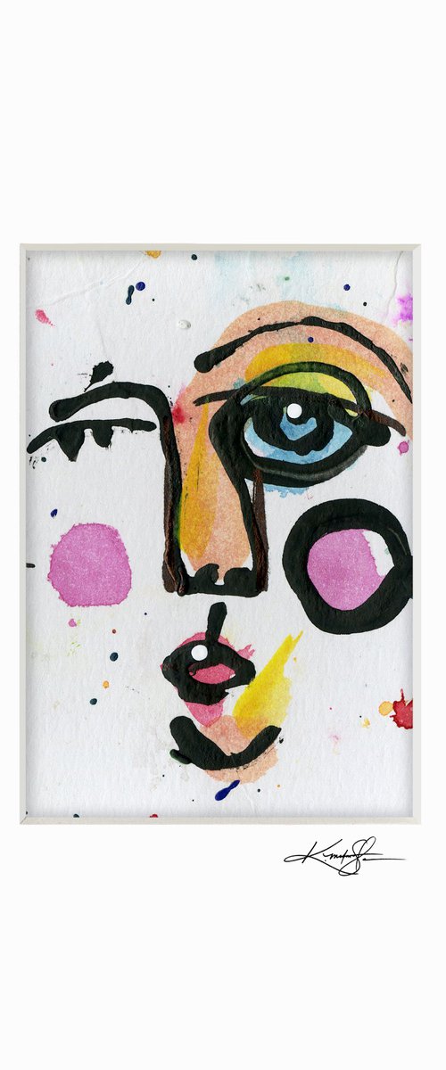 Little Funky Face 18 - Abstract Painting by Kathy Morton Stanion by Kathy Morton Stanion