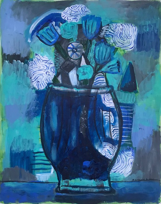 The Blue Flower Vase