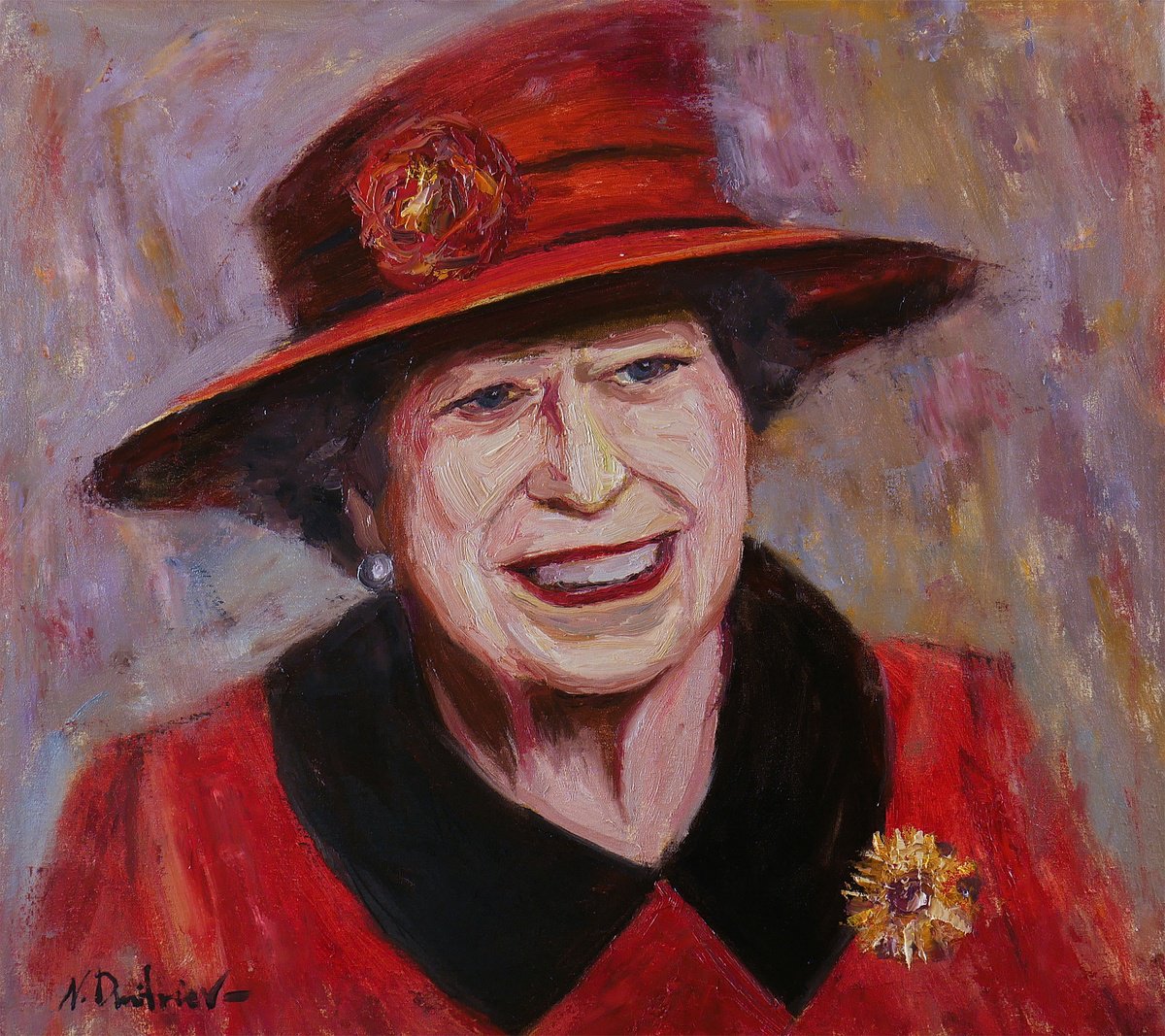 Queen Elizabeth II Portrait by Nikolay Dmitriev