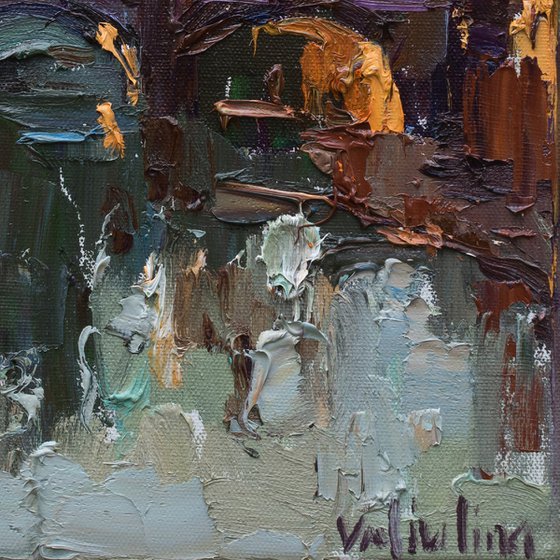 Rome, Italy - Original impasto landscape painting