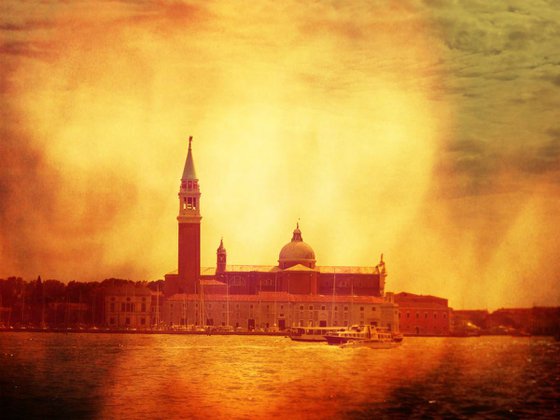 Venice in Italy - 60x80x4cm print on canvas 02442m12 READY to HANG