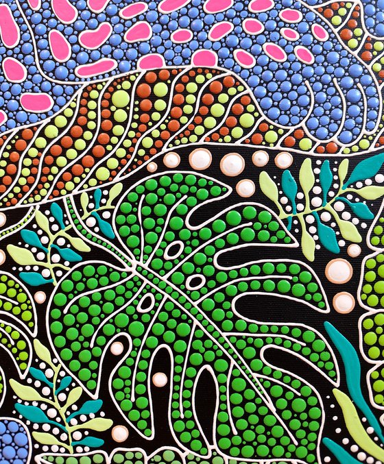 Leopard in the Lush Garden