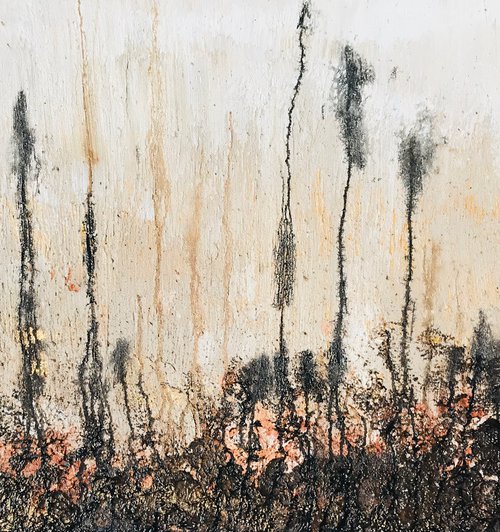 Landscape in earthly tones by Tiny de Bruin