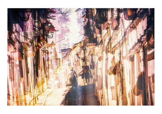 Spanish Streets 25. Abstract Multiple Exposure photography of Traditional Spanish Streets. Limited Edition Print #1/10