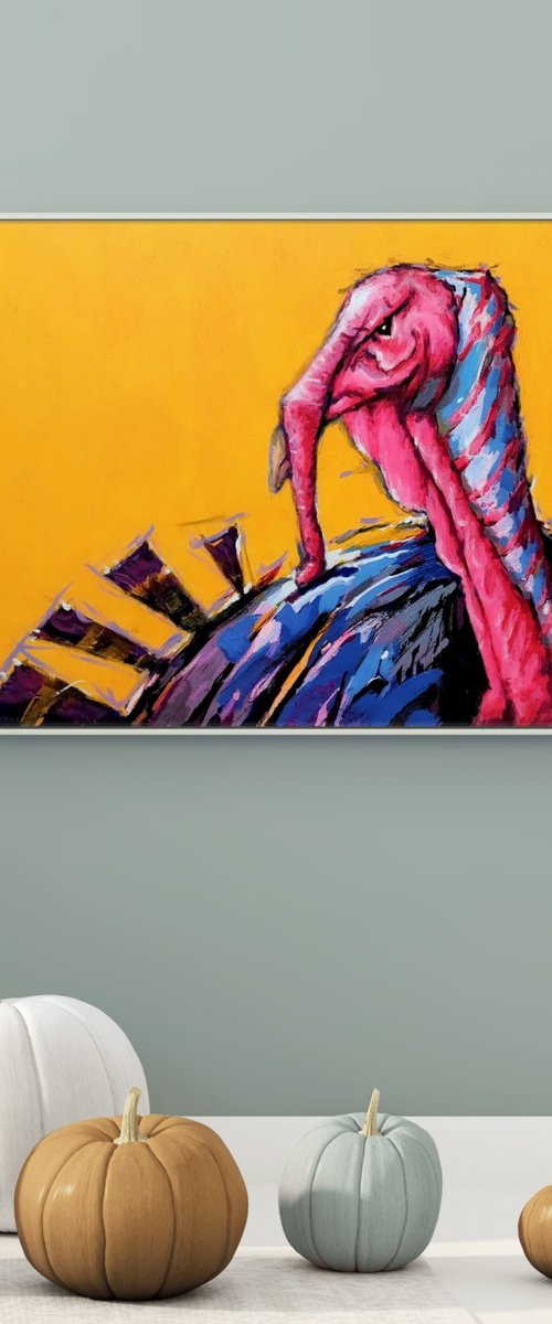 Turkey on Rich Yellow by Evgen Semenyuk