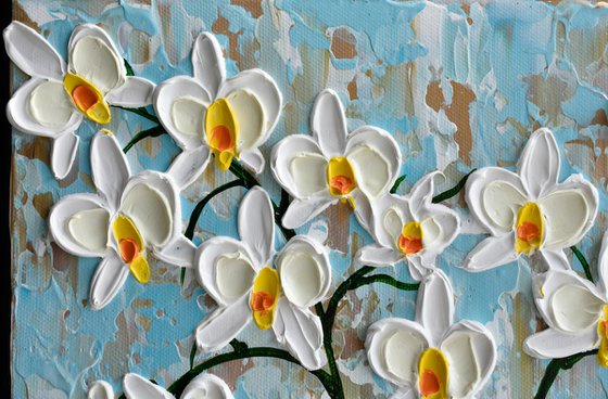 Orchid - Impasto Flower Painting