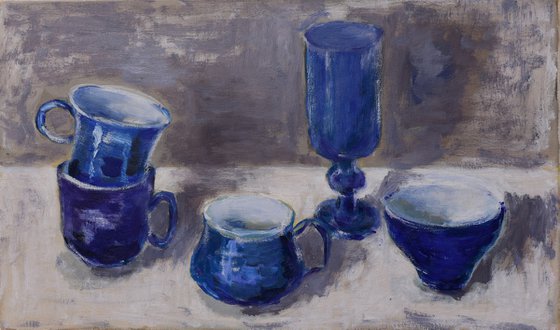 Sketch of the blue cups